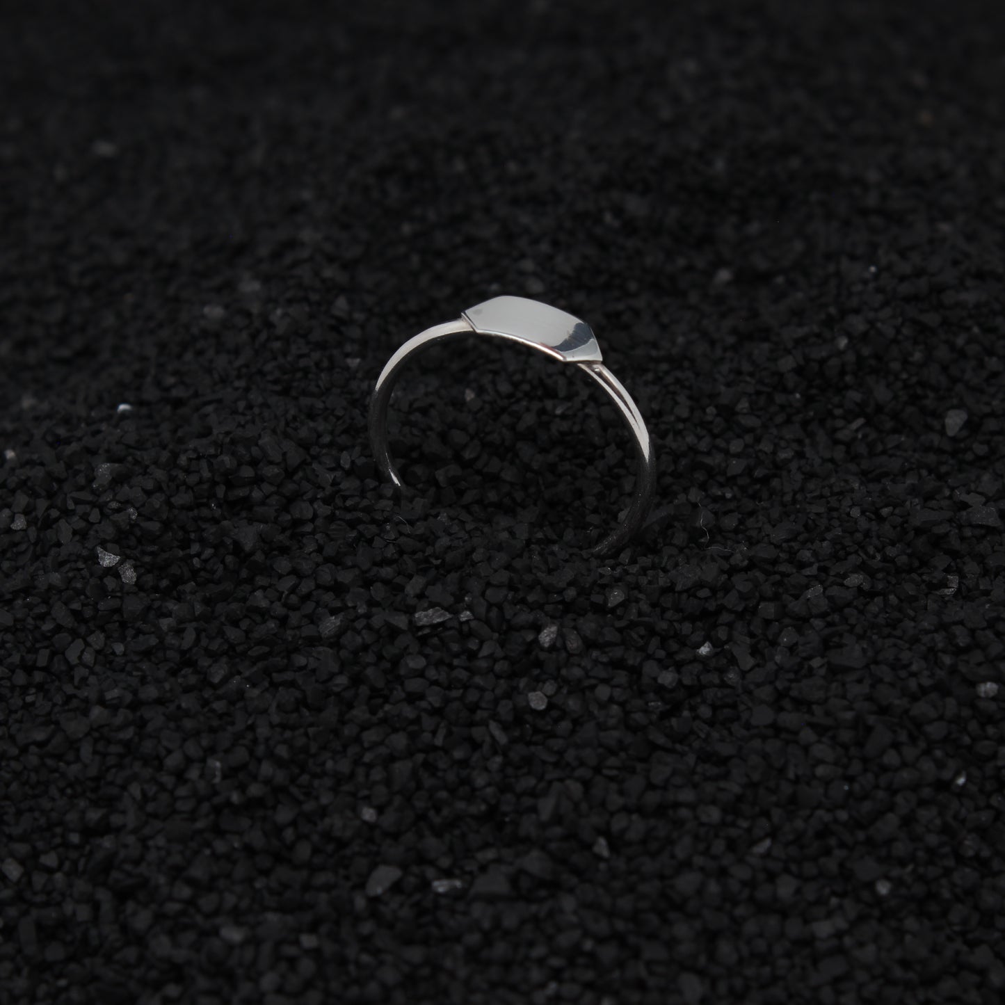 Elongated Hex Plate Ring